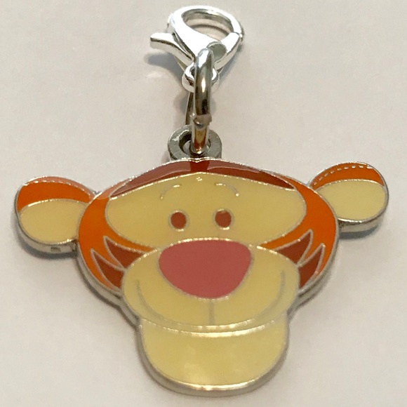 Vintage Disney Tigger Charm Pooh Zipper Pull Purse Backpack Disneyana Signed - Picture 1 of 7